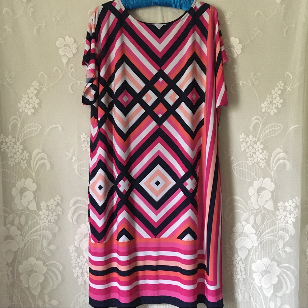 Studio One New York Pink Preppy Feminine Dress